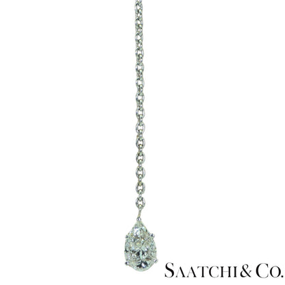 18k (750) White Gold Natural Diamond Illusion Emerald Pendant with Chain