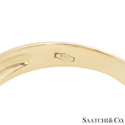 18k (750) Yellow Gold Natural Gemstone and Diamond Ring
