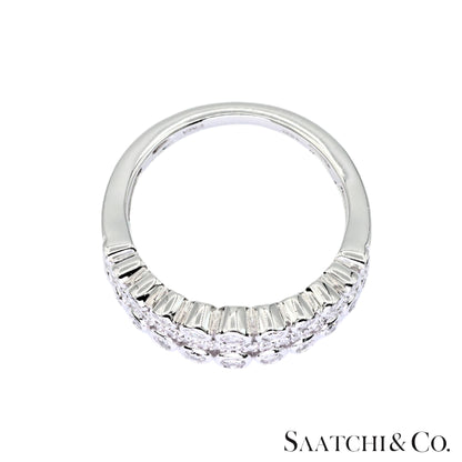 14k(585) White Gold Natural White Diamond Ring