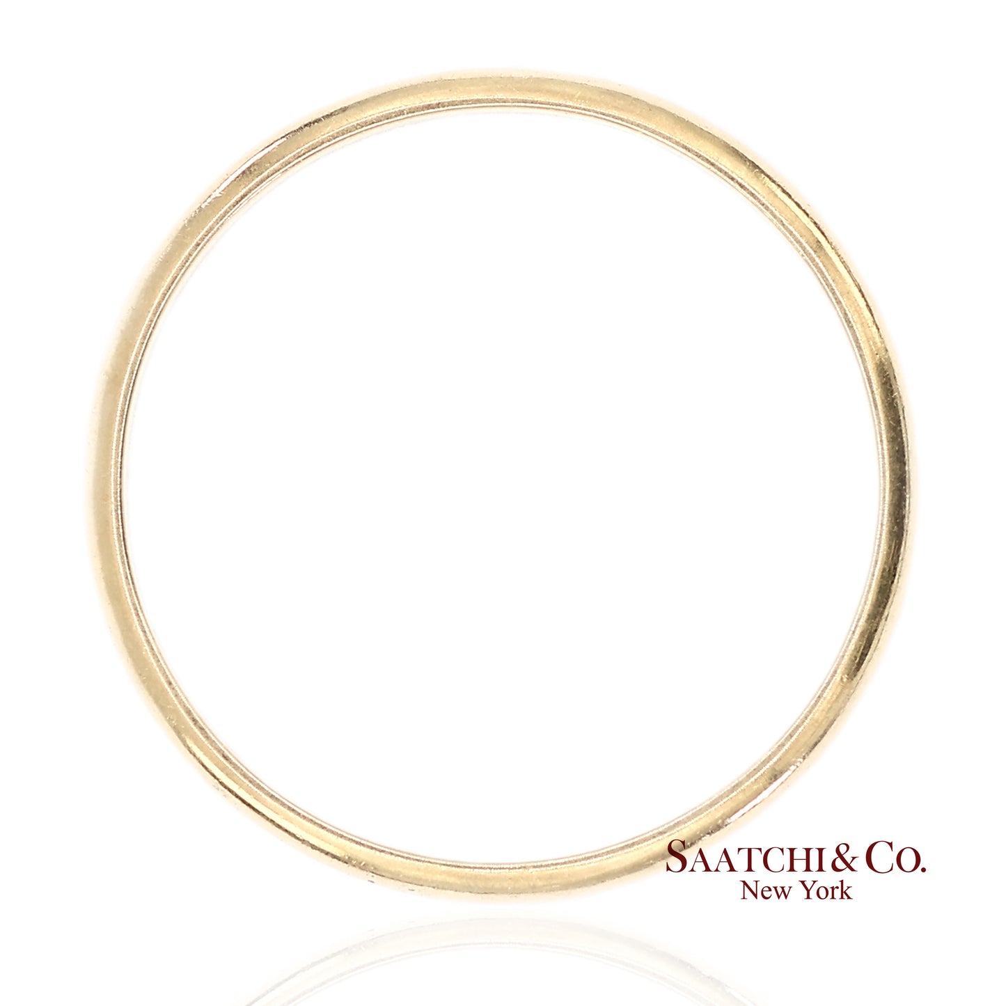 18K(750) Solid Yellow Gold Band Ring