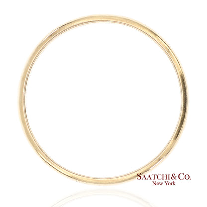 18K(750) Solid Yellow Gold Band Ring