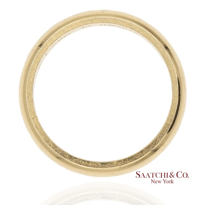 18K 750 Solid Yellow Gold Cartier Band Ring