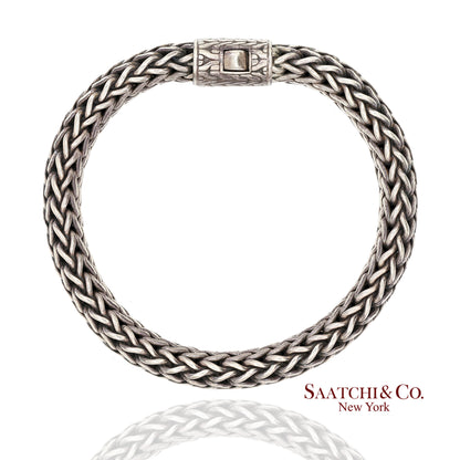 John Hardy Sterling Silver Woven Chain Bracelet