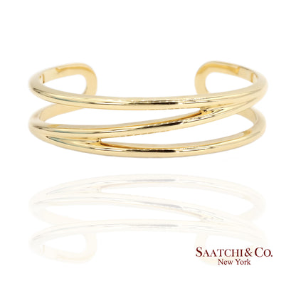 Tiffany & Co. Yellow Gold Zigzag Cuff Bracelet 18k Yellow Gold