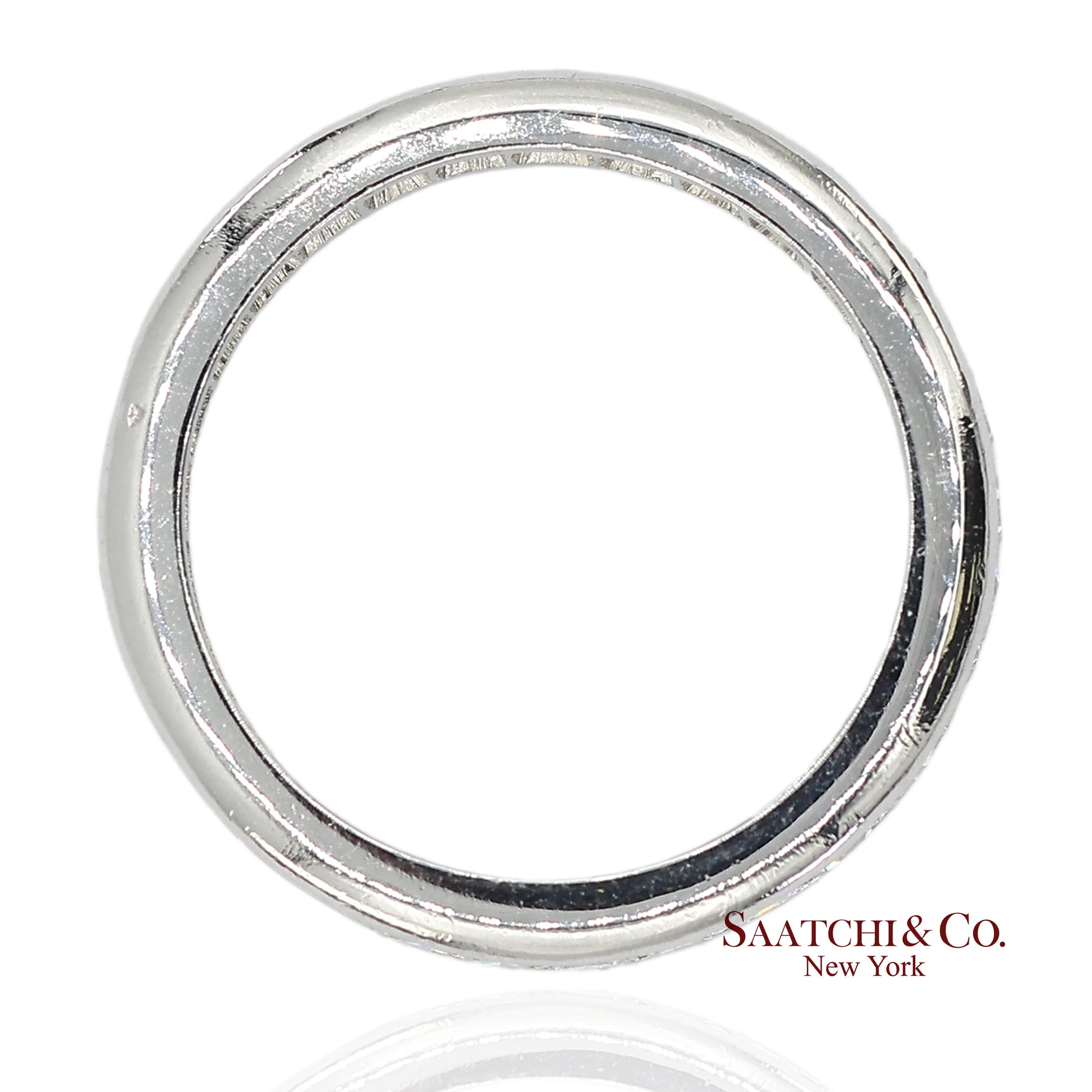 Platinum(950) Natural Diamond Vintage Band Ring