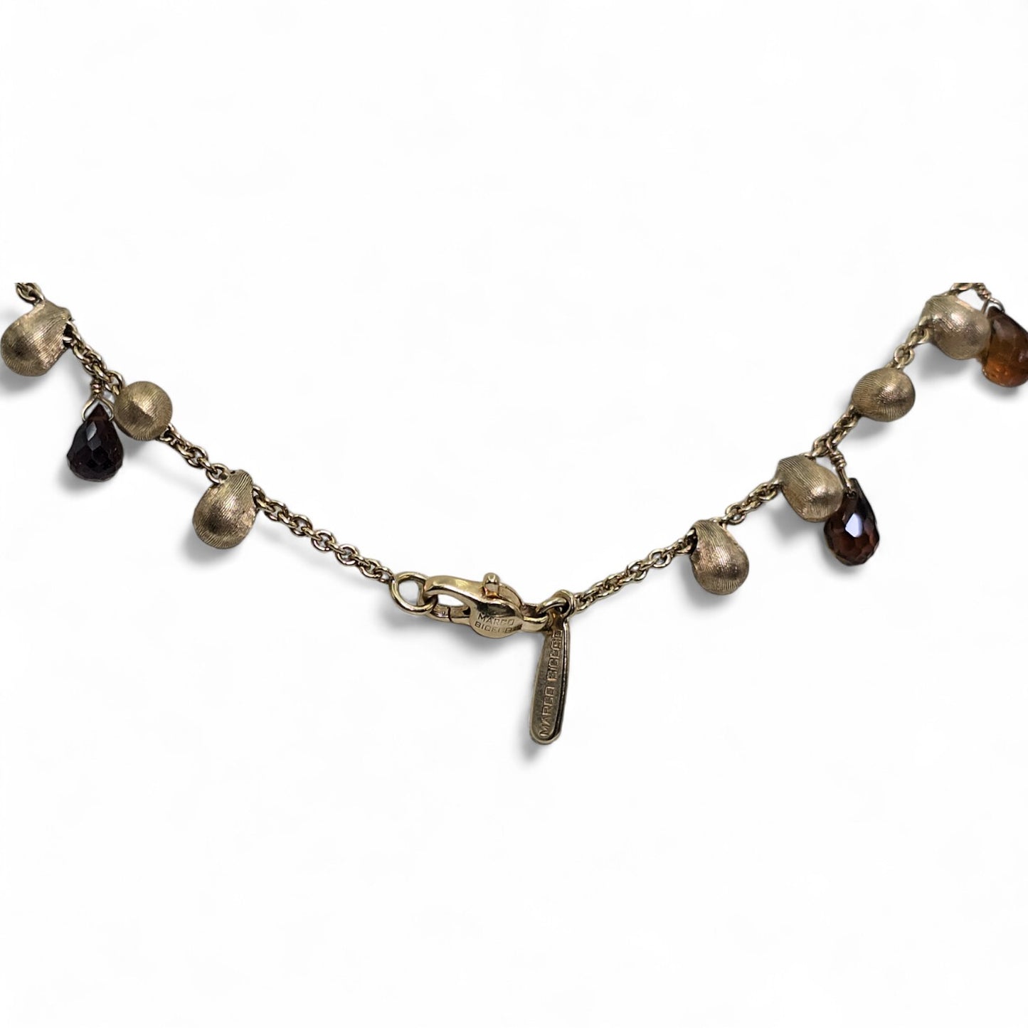 MARCO BICEGO - Neclace - 18K Yellow Gold: Pearl & Multi Color Natural Gemstone