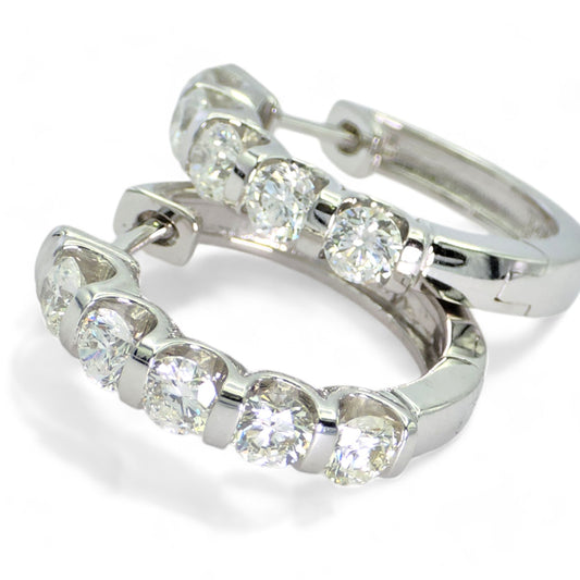 Diamond Hoop Earrings