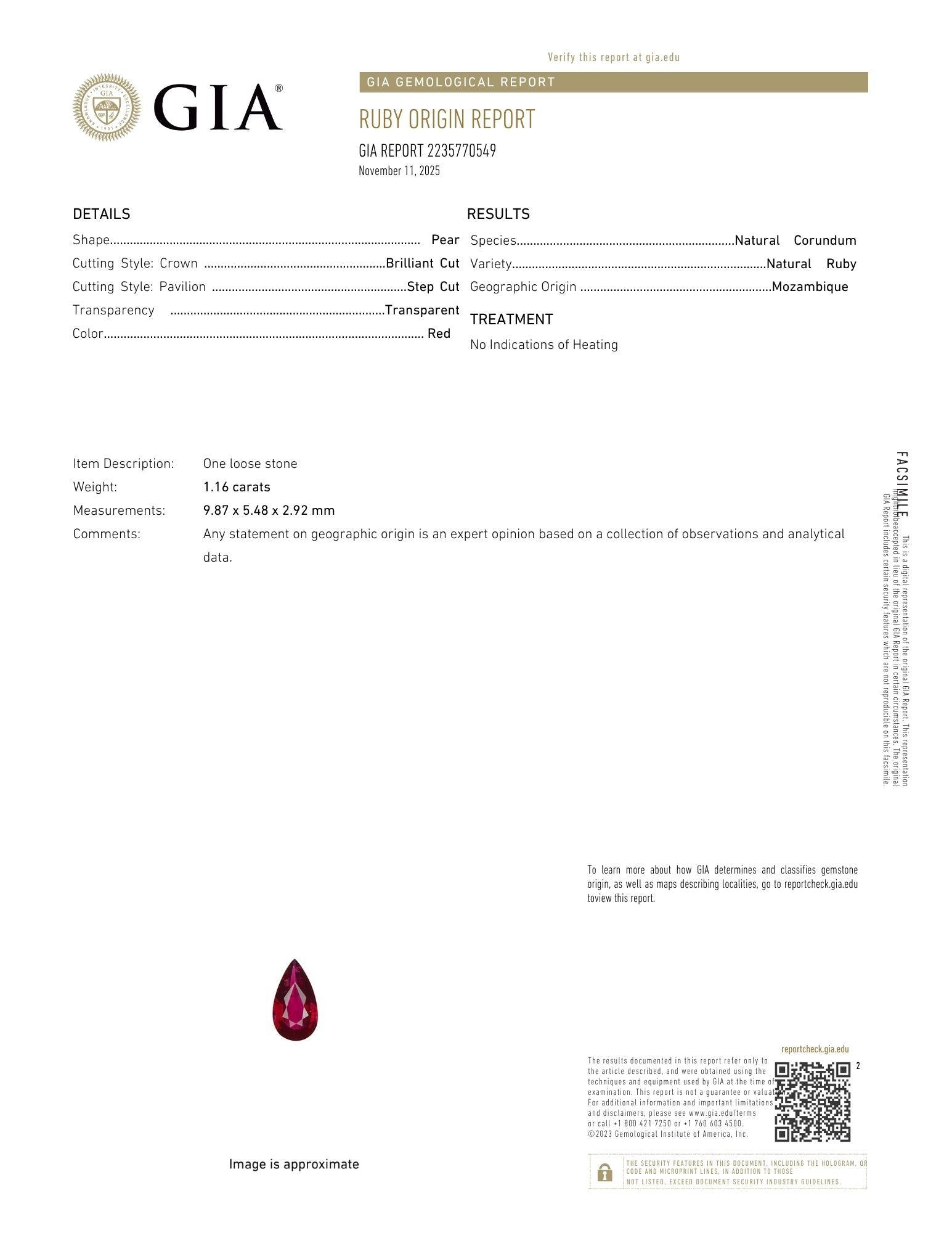 18K(750) Solid White Gold Natural Diamond and Ruby Toi et Moi Ring