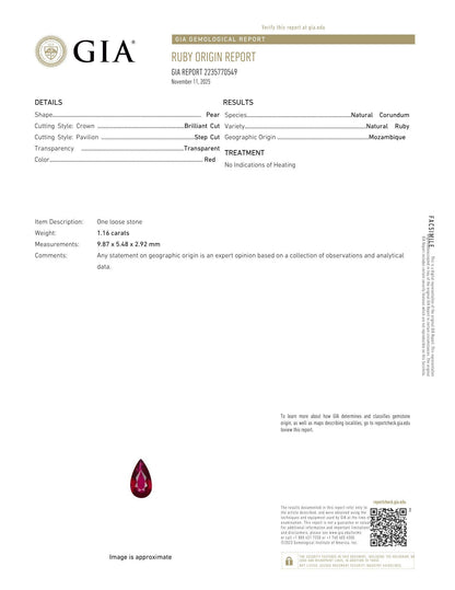 18K(750) Solid White Gold Natural Diamond and Ruby Toi et Moi Ring
