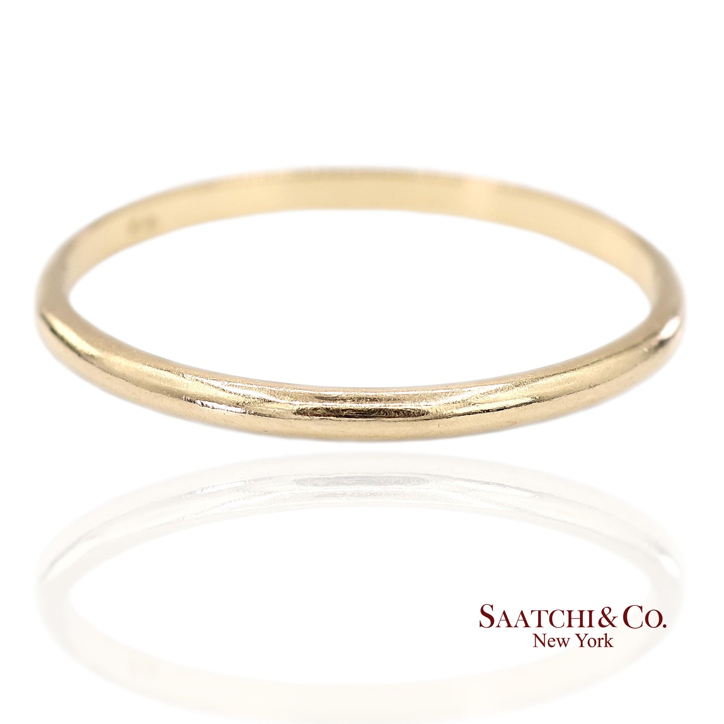 18K(750) Solid Yellow Gold Band Ring