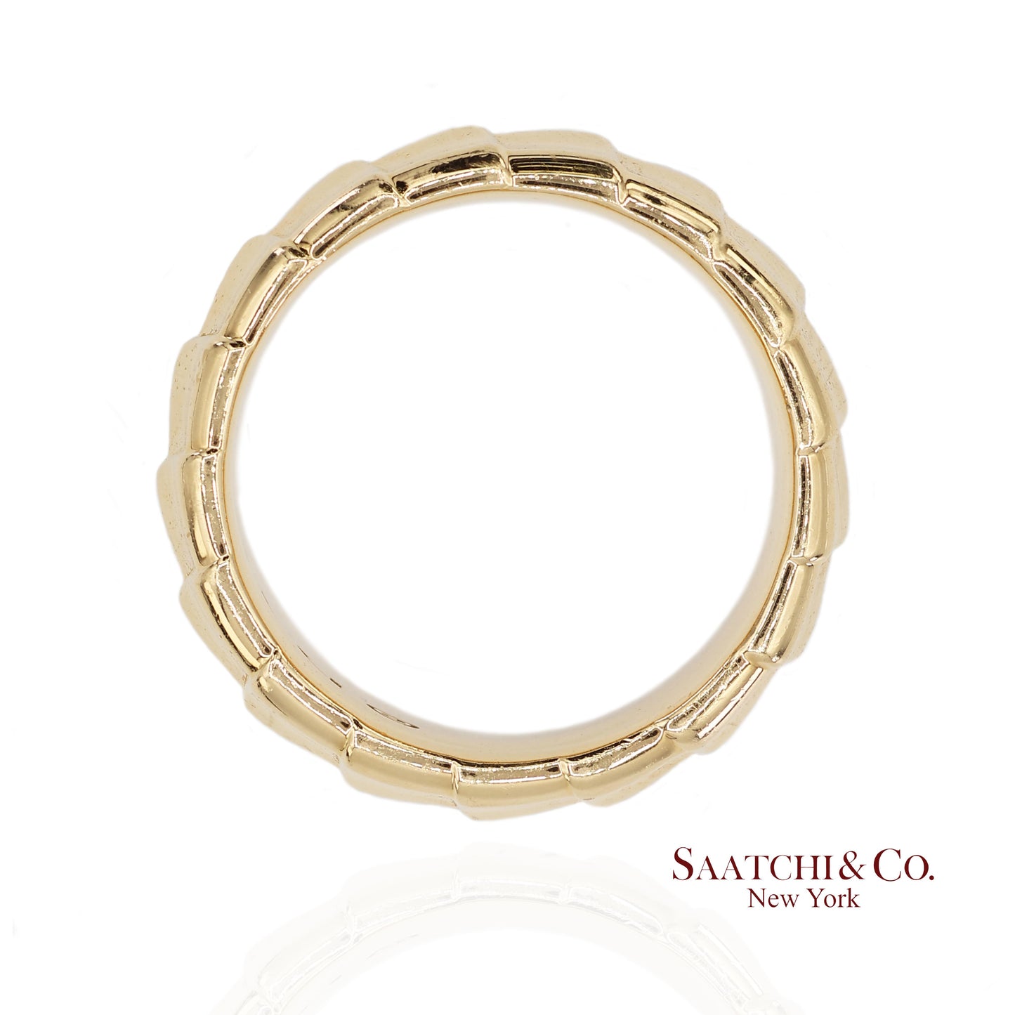 18K (750) Solid Yellow Gold David Yurman Armory Band Ring