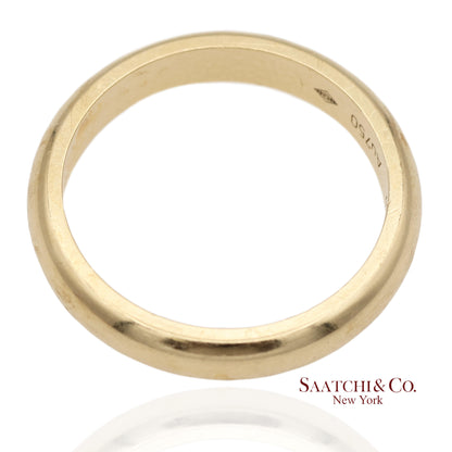 18K 750 Solid Yellow Gold Cartier Band Ring