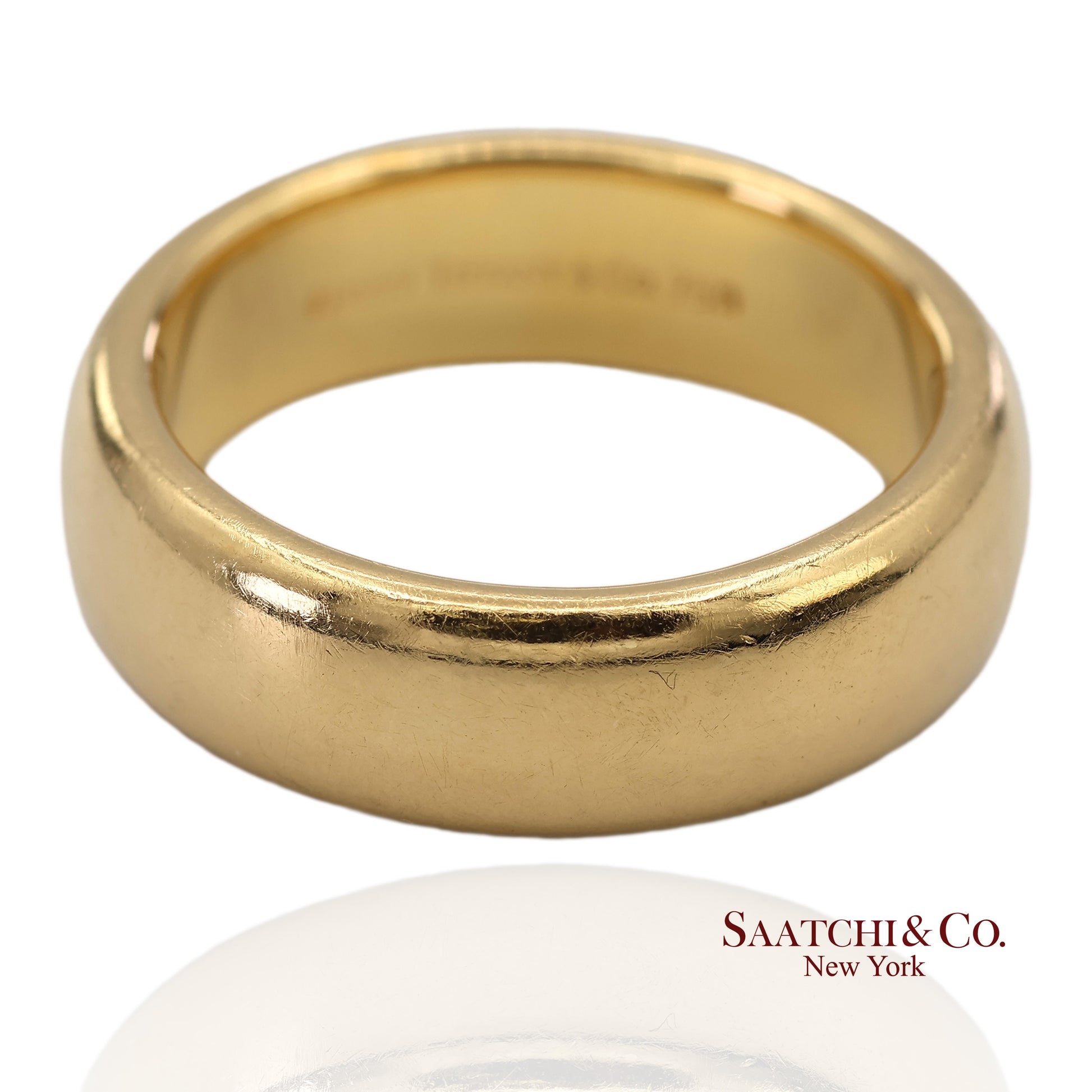 Tiffany & Co. 18K(750) Vintage Yellow Gold Band Ring