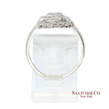 Vintage Platinum (950) Natural Diamond Old Cut Ring