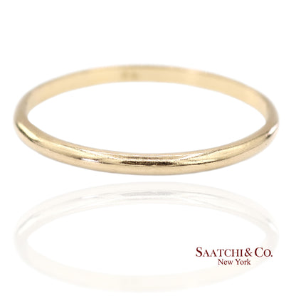 18K(750) Solid Yellow Gold Band Ring