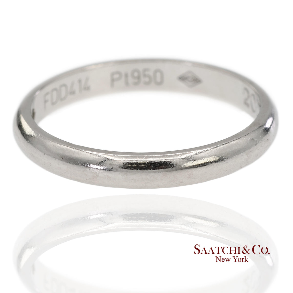 Cartier Platinum 950 Natural Diamond Wedding/Engagement Band Ring
