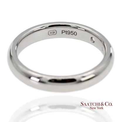 Platinum 950 Harry Winston Natural Single Diamond Band Ring