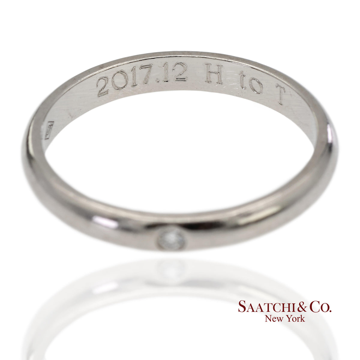 Cartier Platinum 950 Natural Diamond Wedding/Engagement Band Ring