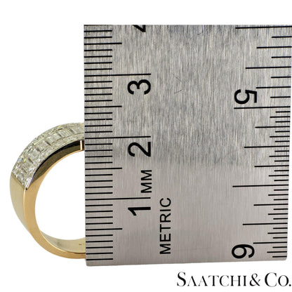 18k (750) Yellow Gold Natural Diamond Ring