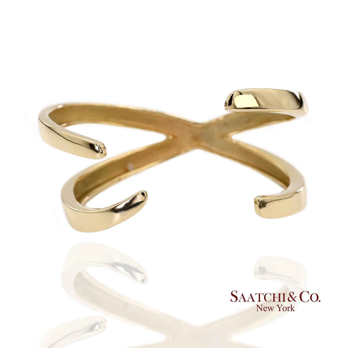 Tiffany & Co. 18K(750) Solid Yellow Gold Paloma Picasso Cuff Bangle Bracelet