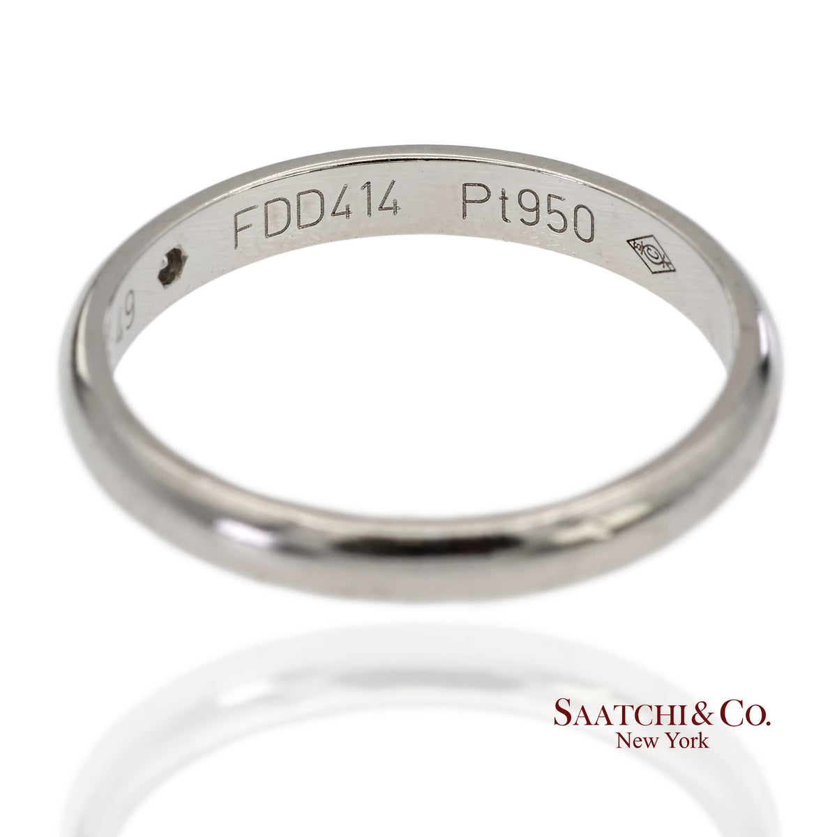 Cartier Platinum 950 Natural Diamond Wedding/Engagement Band Ring