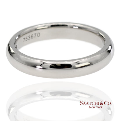 Platinum 950 Harry Winston Natural Single Diamond Band Ring