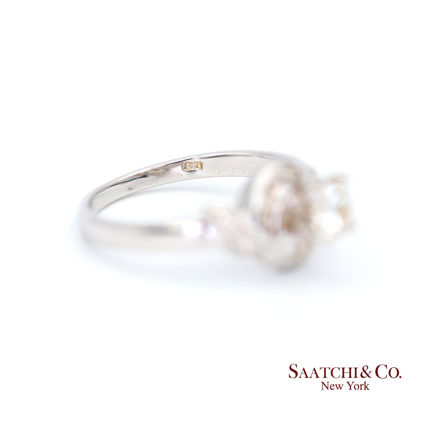 20K New  White Natural Solitaire Diamond Ring Size 6.5