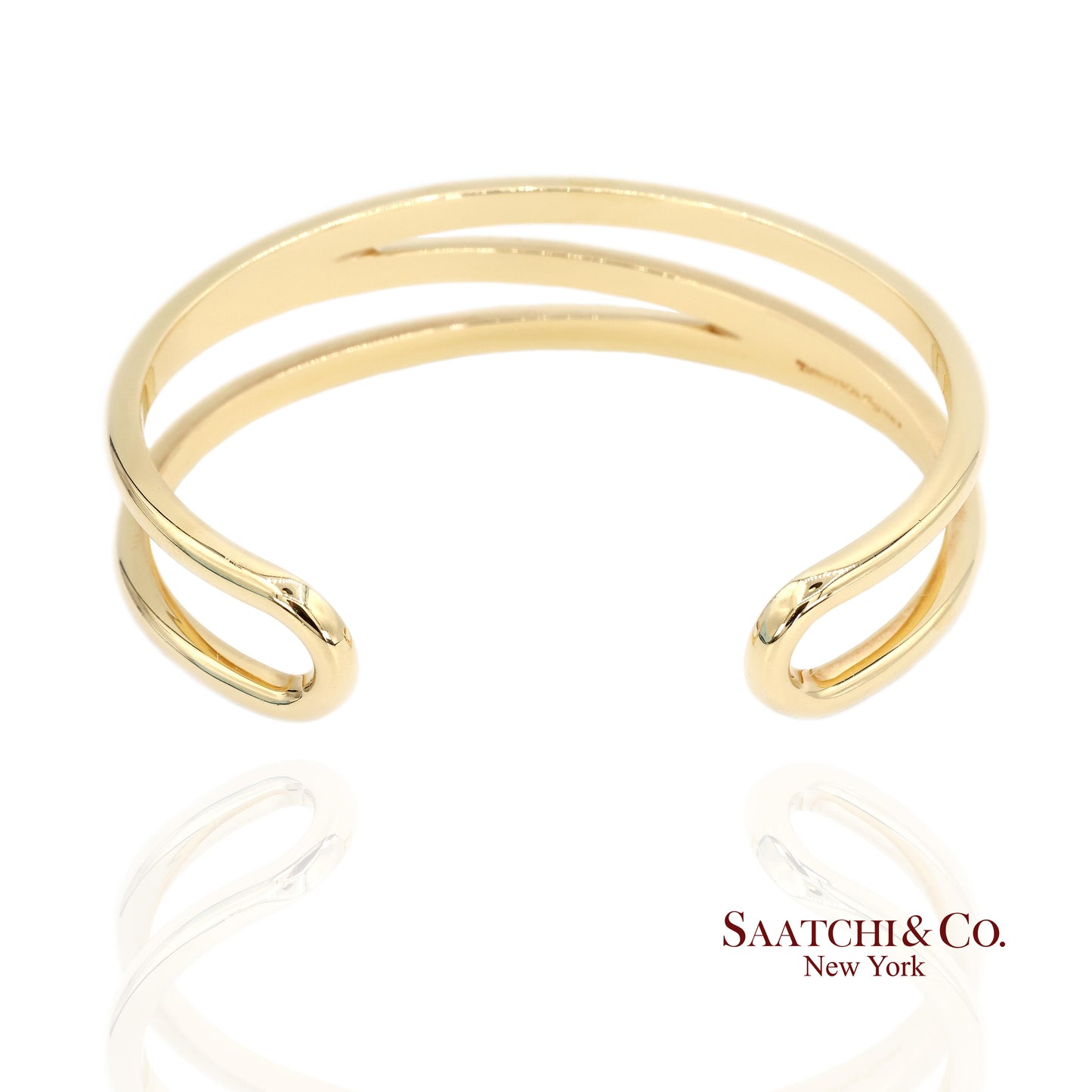 Tiffany & Co. Yellow Gold Zigzag Cuff Bracelet 18k Yellow Gold