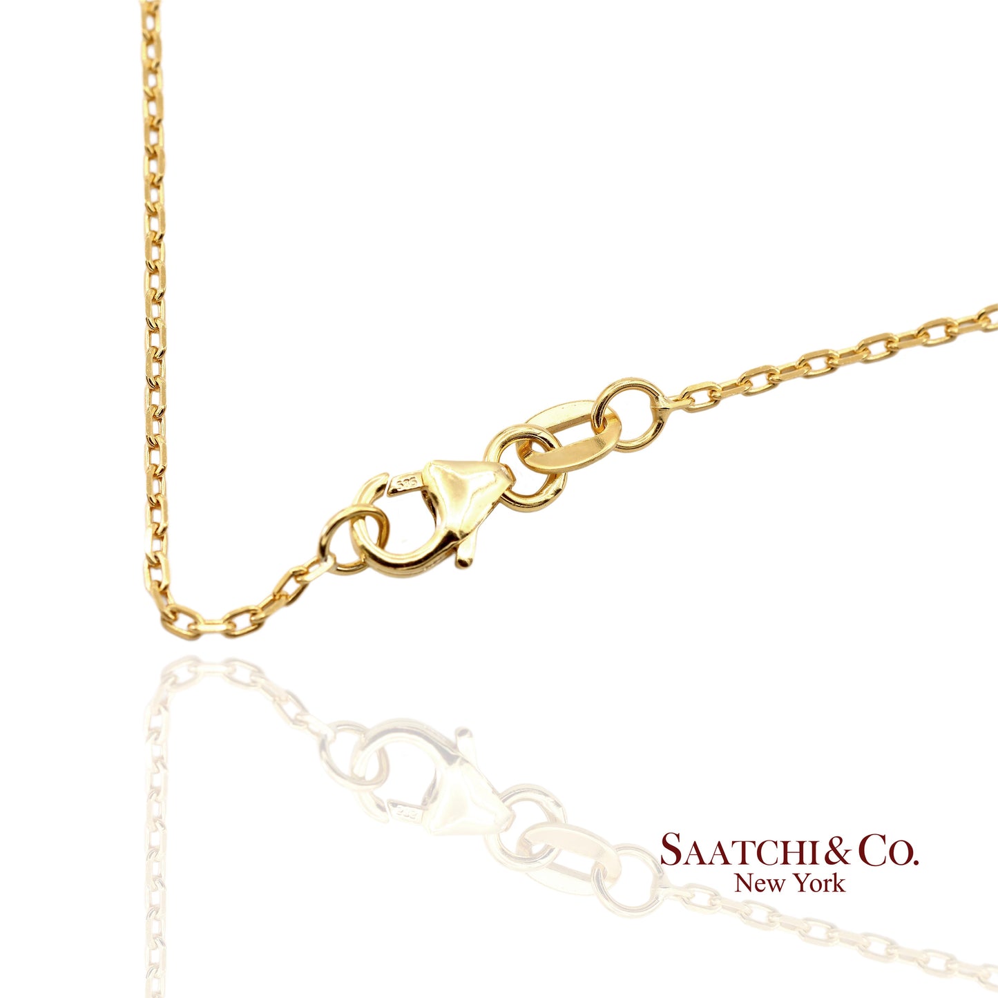 14K(585) Yellow Gold Natural Diamond Butterfly Pendant Necklace with Chain