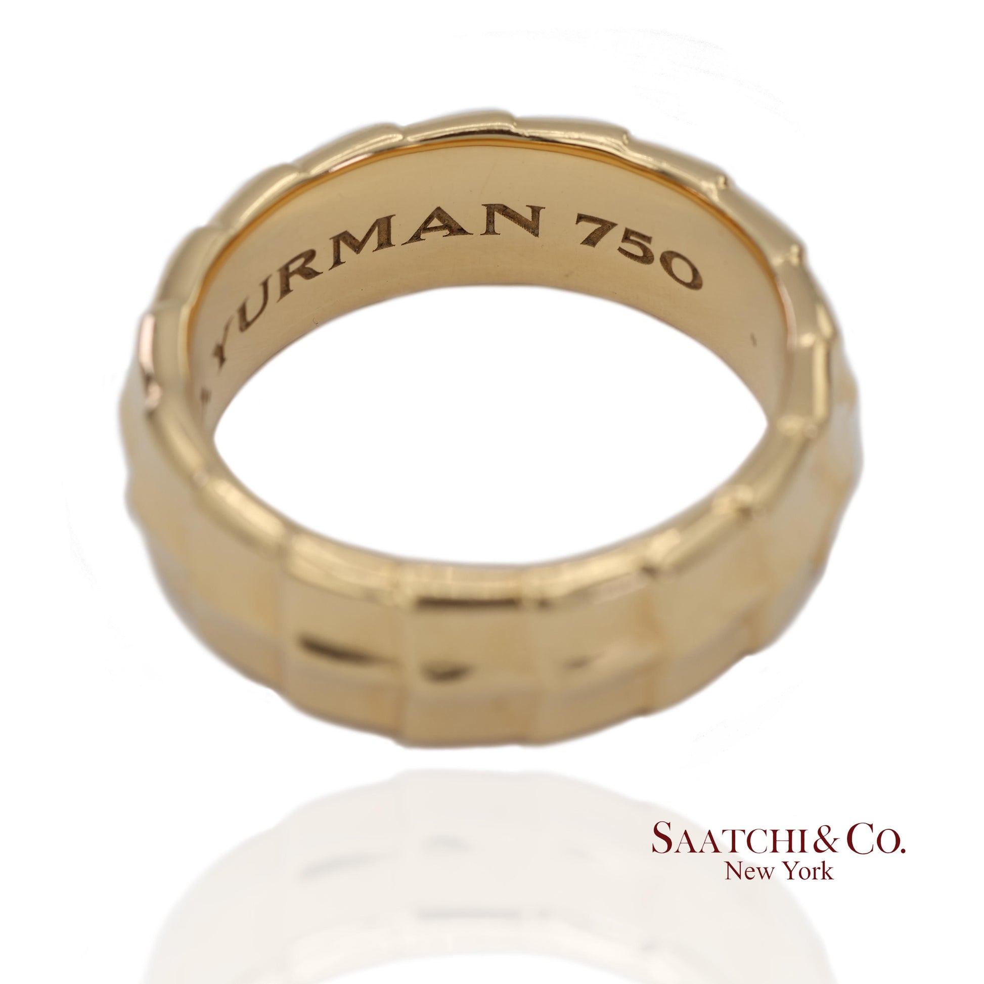 18K (750) Solid Yellow Gold David Yurman Armory Band Ring