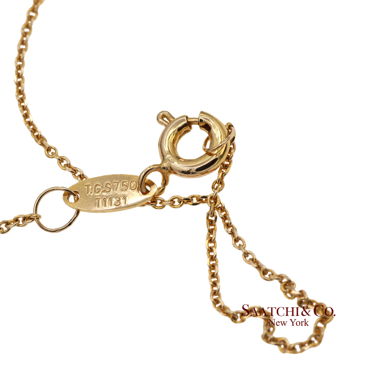 Brand New 18K Solid Yellow Gold Necklace With Raha Pendant