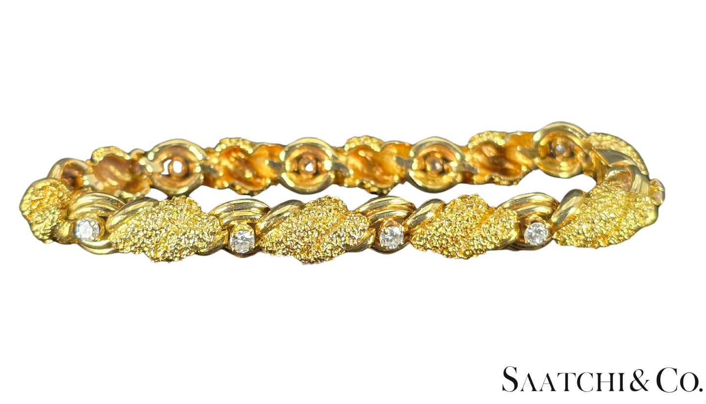 Tiffany & Co. Textured Vintage Bracelet - Natural Diamond