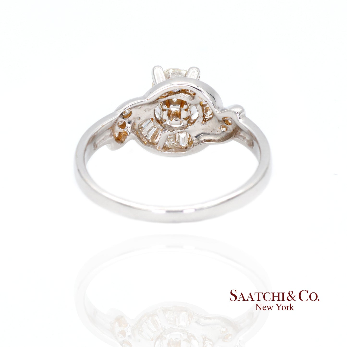 20K New  White Natural Solitaire Diamond Ring Size 6.5