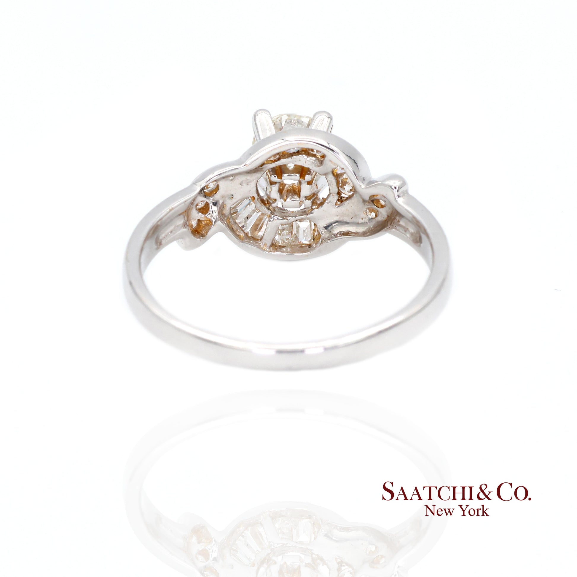 20K New  White Natural Solitaire Diamond Ring Size 6.5