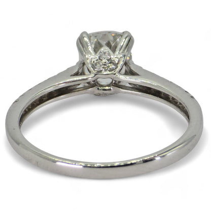 18K Yellow Gold Solitaire Ring with GIA-Certified Diamonds.