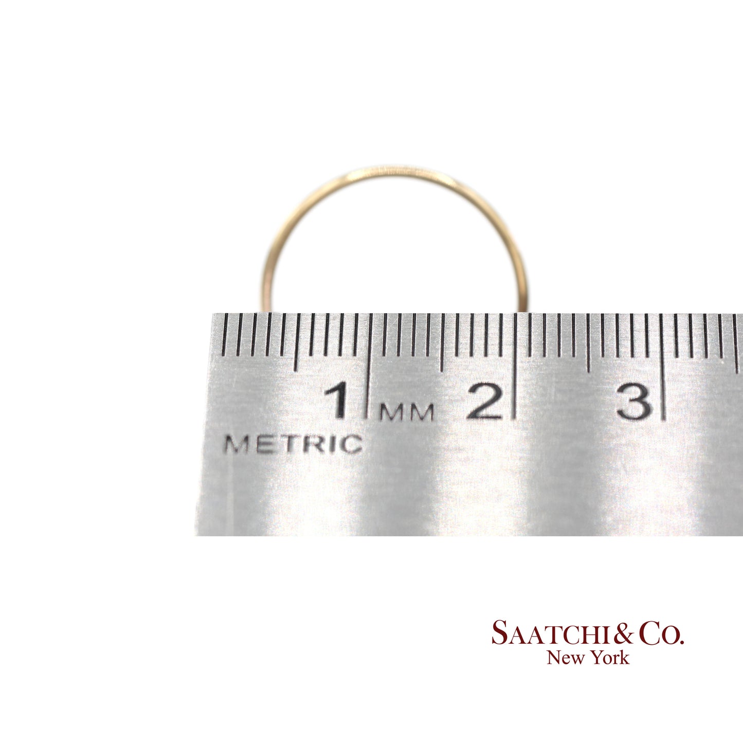 18K(750) Solid Yellow Gold Band Ring