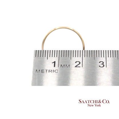 18K(750) Solid Yellow Gold Band Ring