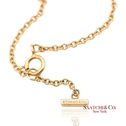 Tiffany & Co. Vintage 18K(750) Solid Yellow Gold T Smile Bracelet