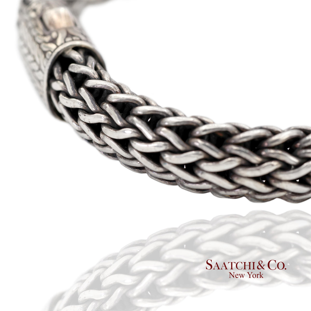 John Hardy Sterling Silver Woven Chain Bracelet