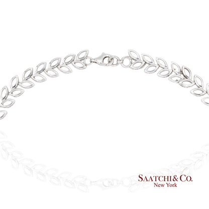 18K (750) Natural White Diamond Necklace