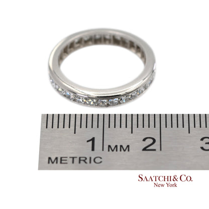 Platinum(950) Natural Diamond Vintage Band Ring