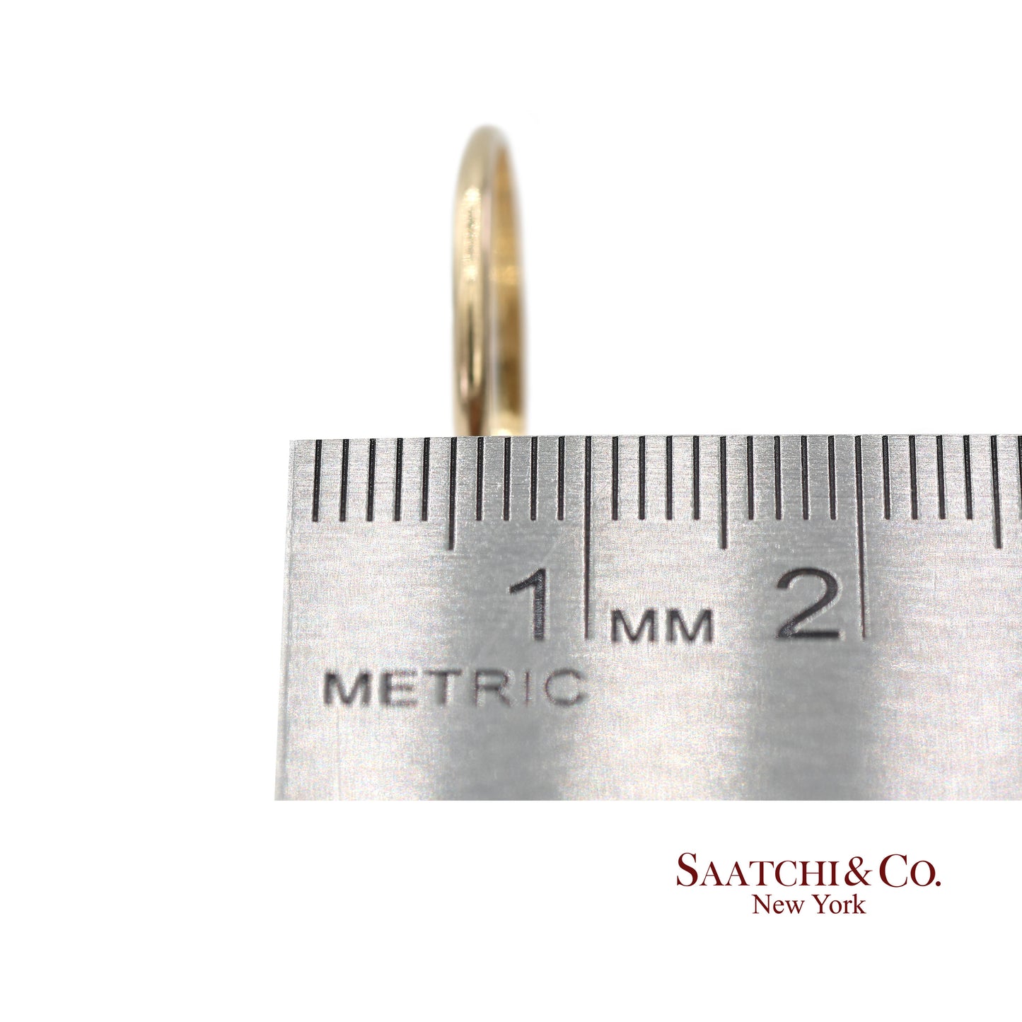 18K(750) Solid Yellow Gold Band Ring