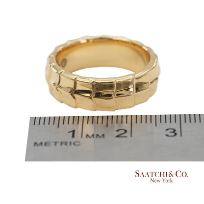 18K (750) Solid Yellow Gold David Yurman Armory Band Ring
