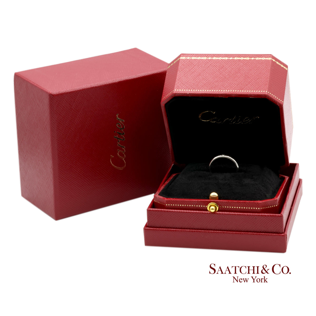 Cartier Platinum 950 Natural Diamond Wedding/Engagement Band Ring
