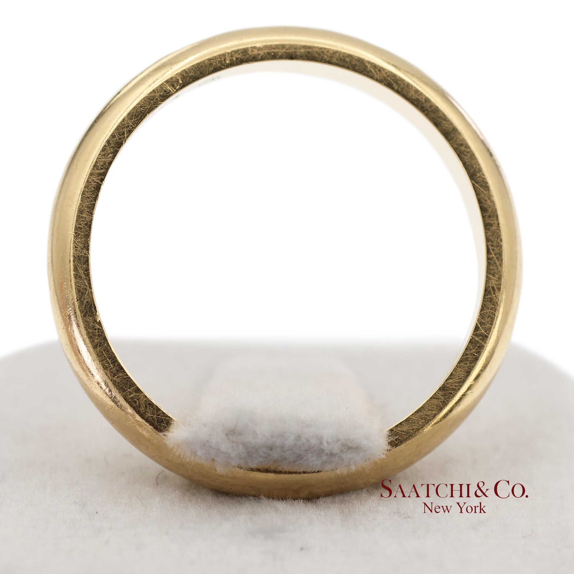 18K 750 Solid Yellow Gold Cartier Band Ring