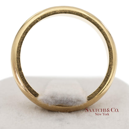 18K 750 Solid Yellow Gold Cartier Band Ring