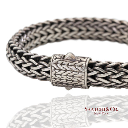 John Hardy Sterling Silver Woven Chain Bracelet