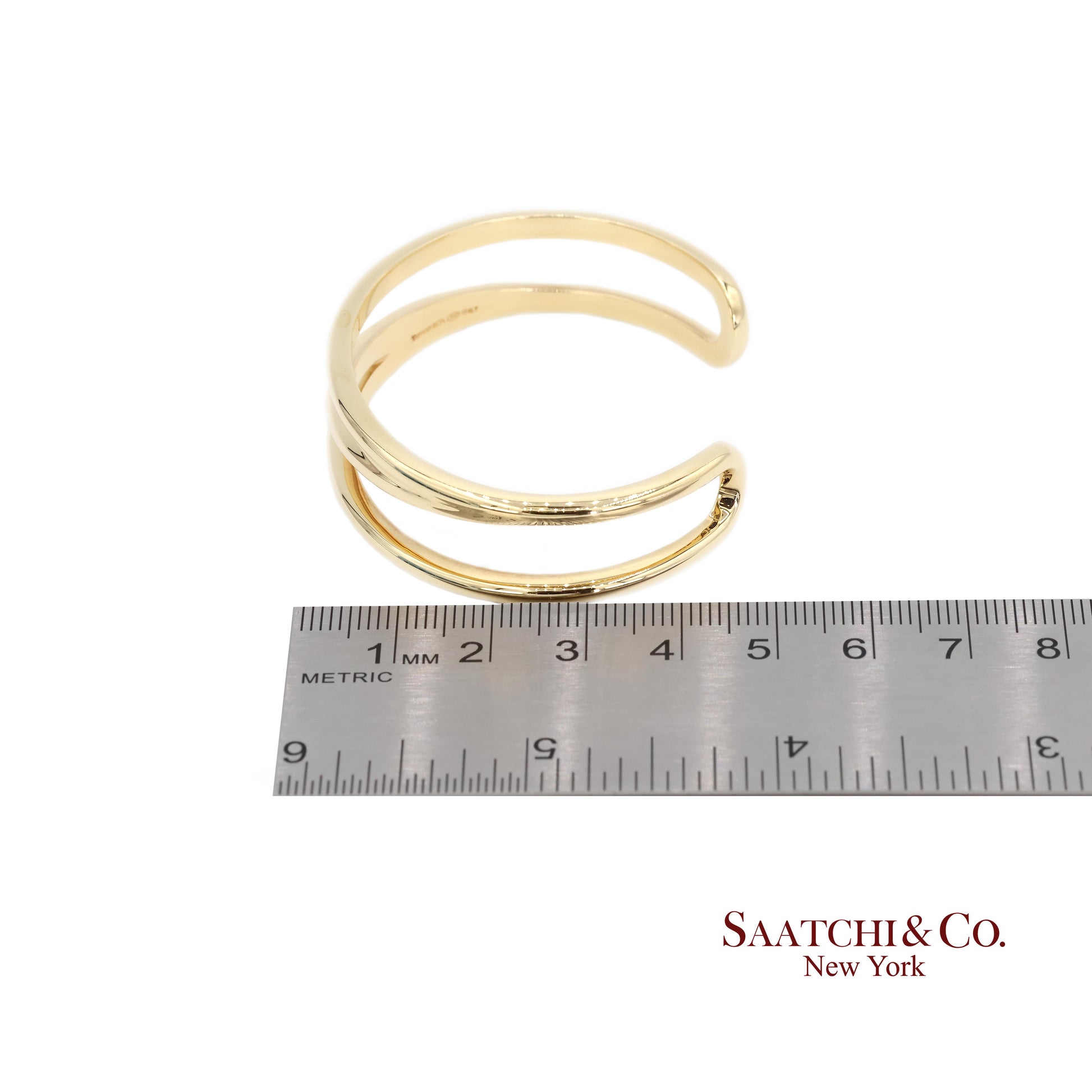 Tiffany & Co. Yellow Gold Zigzag Cuff Bracelet 18k Yellow Gold