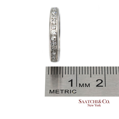 Platinum(950) Natural Diamond Vintage Band Ring