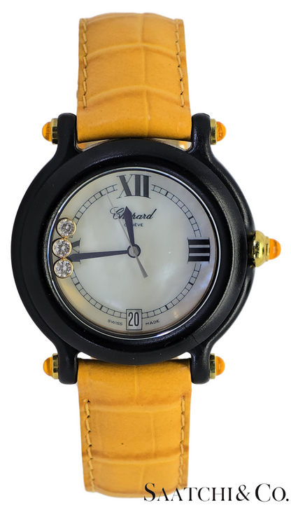 [CHOPARD] Chopard Happy Sports 3P Diamond Yellow Sapphire R. 9644/9999 32mm